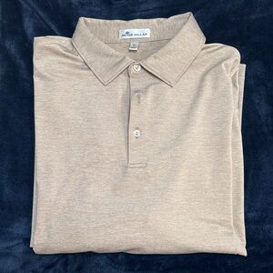 Peter Millar Beige Polo Shirt